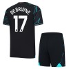 Conjunto (Camiseta+Pantalón Corto) Manchester City De Bruyne 17 Tercera Equipación 23-24 - Niño